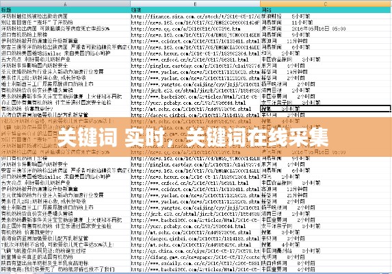 关键词 实时，关键词在线采集 