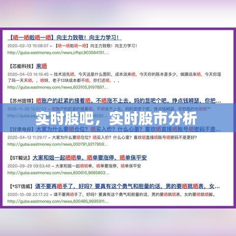 实时股吧，实时股市分析 