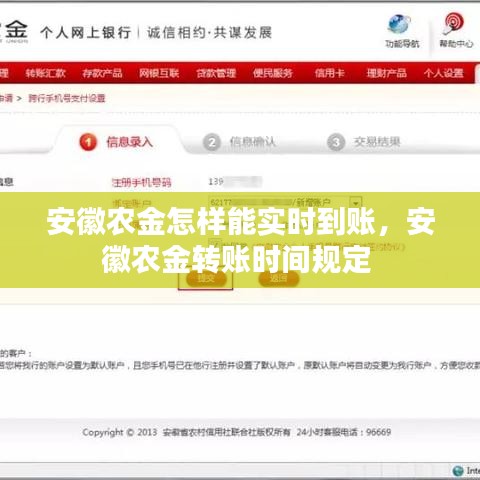安徽农金怎样能实时到账，安徽农金转账时间规定 