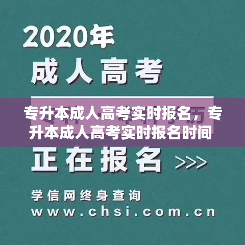 专升本成人高考实时报名，专升本成人高考实时报名时间 