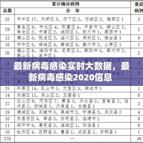 最新病毒感染实时大数据，最新病毒感染2020信息 