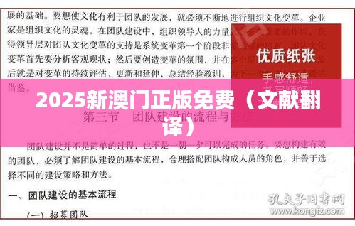 2025新澳门正版免费（文献翻译）