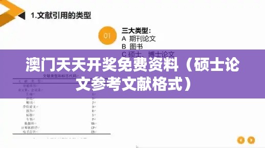 澳门天天开奖免费资料（硕士论文参考文献格式）