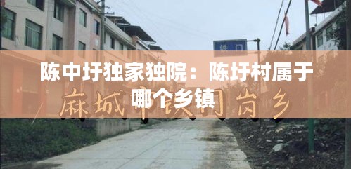 陈中圩独家独院：陈圩村属于哪个乡镇 
