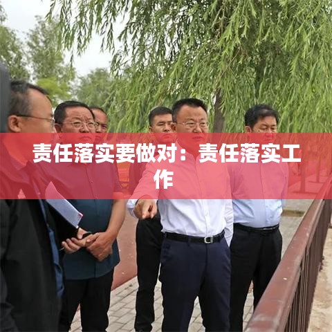 责任落实要做对：责任落实工作 