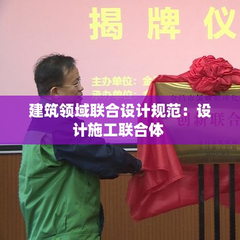建筑领域联合设计规范：设计施工联合体 