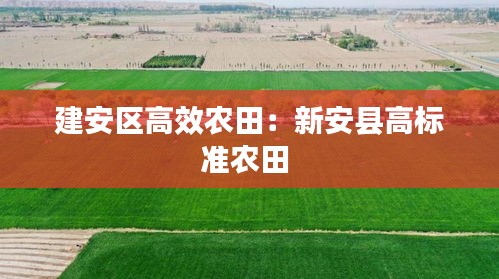建安区高效农田：新安县高标准农田 