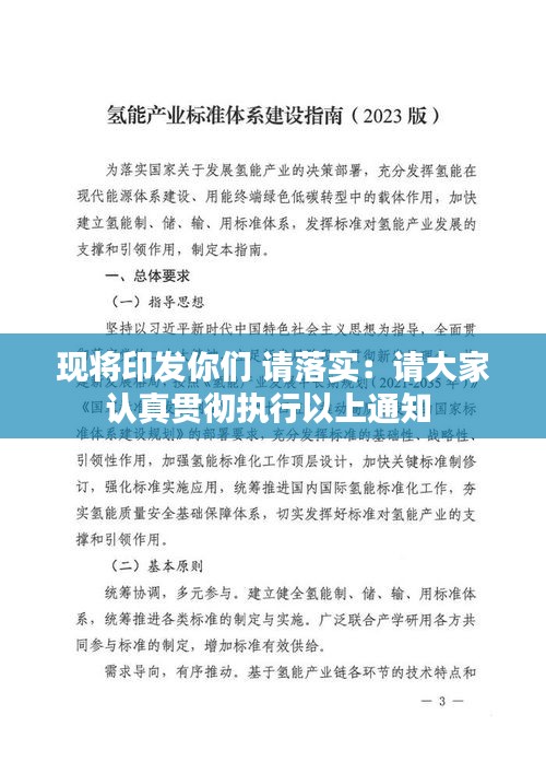 现将印发你们 请落实：请大家认真贯彻执行以上通知 
