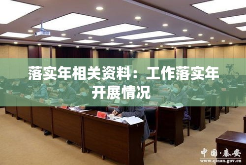落实年相关资料：工作落实年开展情况 