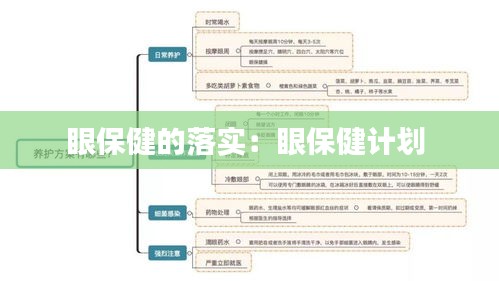 眼保健的落实：眼保健计划 