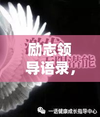 励志领导语录，简短有力，激发无限潜能！