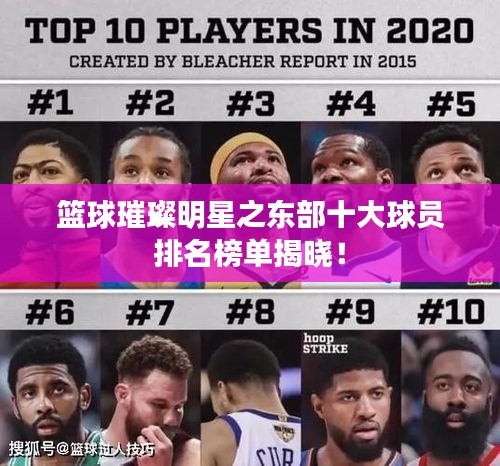 篮球璀璨明星之东部十大球员排名榜单揭晓！