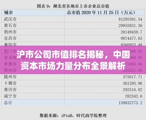 沪市公司市值排名揭秘，中国资本市场力量分布全景解析