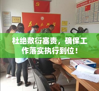 杜绝敷衍塞责，确保工作落实执行到位！