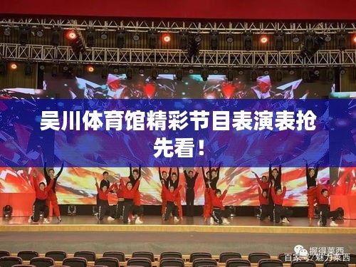 吴川体育馆精彩节目表演表抢先看！